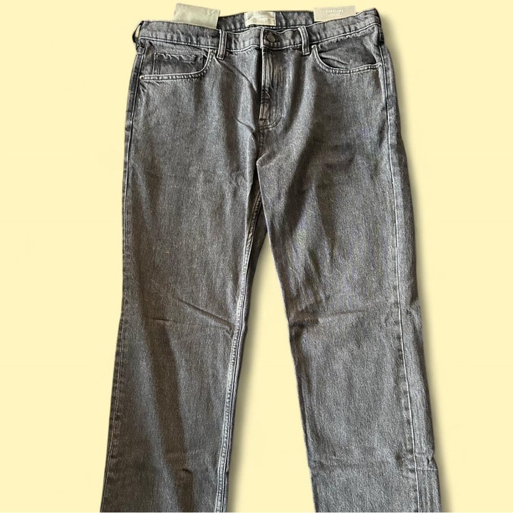 Everlane Men's Straight Jeans - Gray NWT